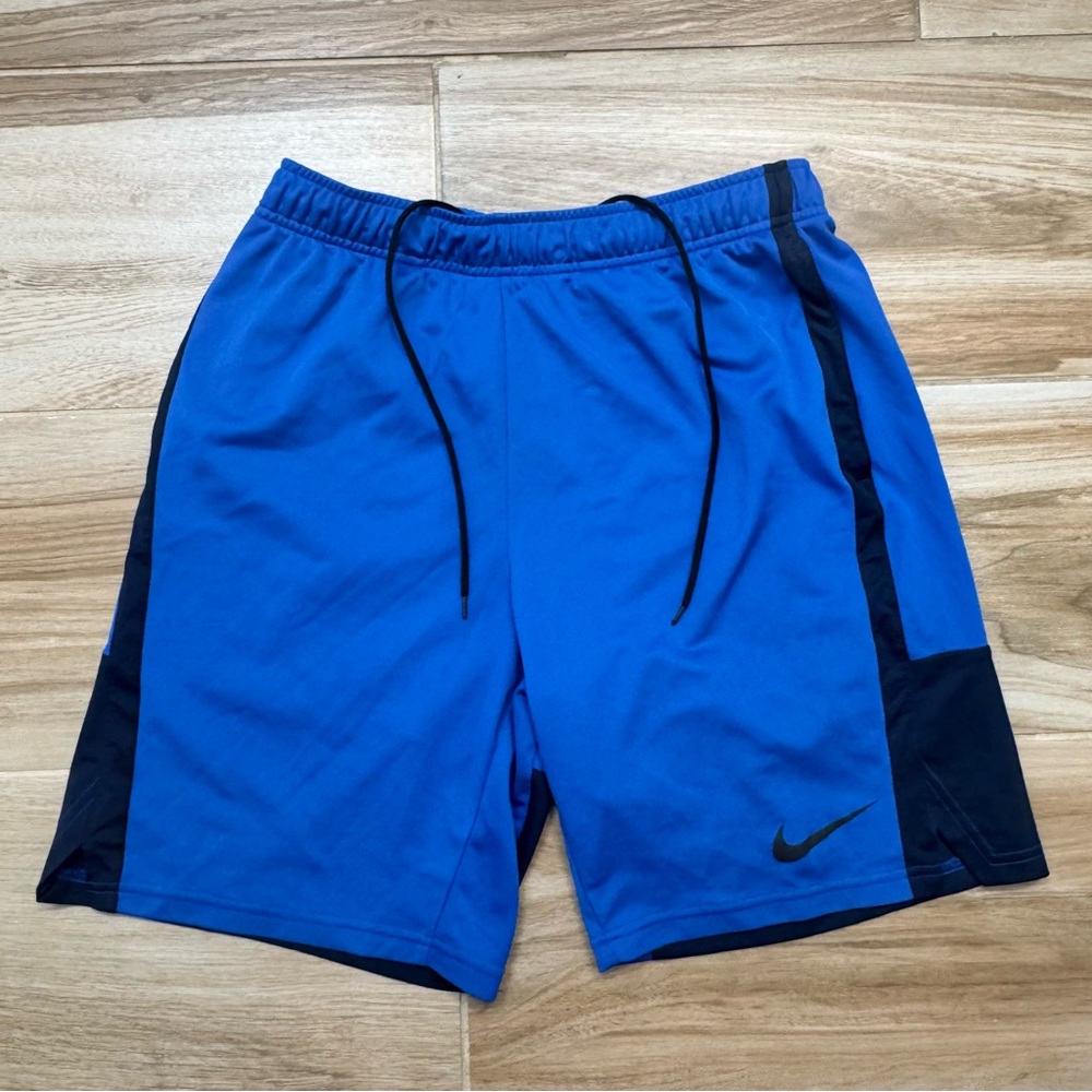 Nike Men's Athletic Shorts in Blue with Black Accents